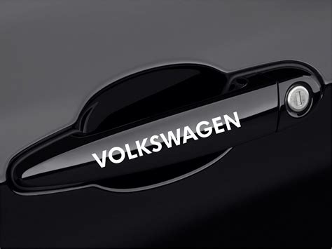 VOLKSWAGEN GTI R Golf Eos Jetta Passat Door Handle Decal sticker emblem logo W in 2021 ...