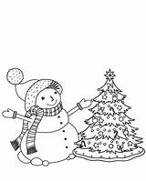 Preppy Snowman With Scarf Coloring Page sketch template