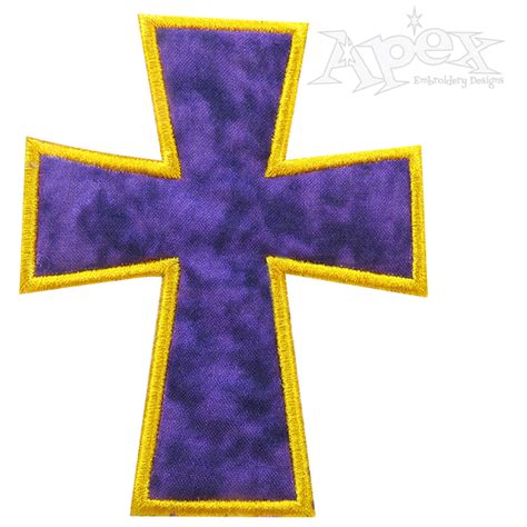 Free Cross Applique Machine Embroidery Design - Apex