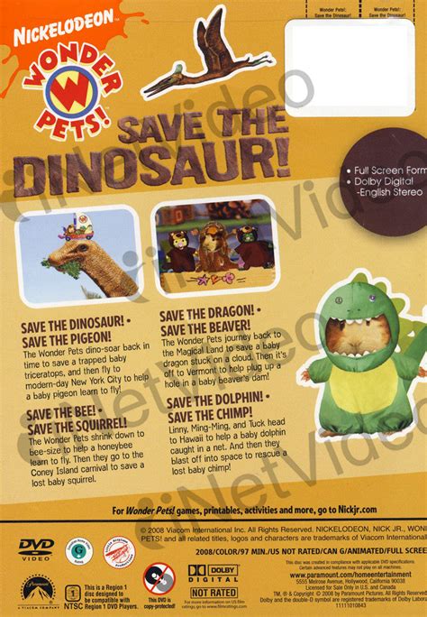 Wonder Pets - Save the Dinosaur on DVD Movie