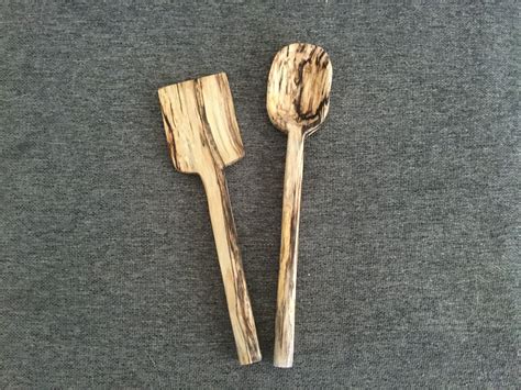 Spalted Elm Set Handmade from Elm in a cabin in the woods, St. Joseph's Island | Wood, Carving ...