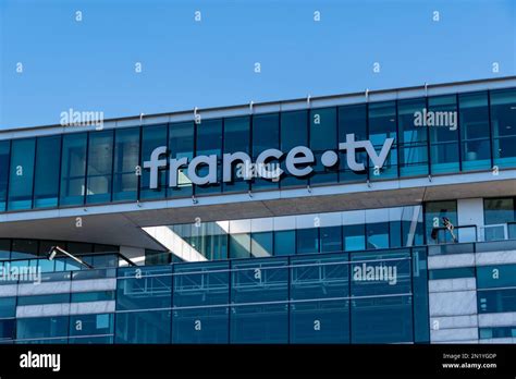 "France.tv" sign on the headquarters of France Télévisions, the ...