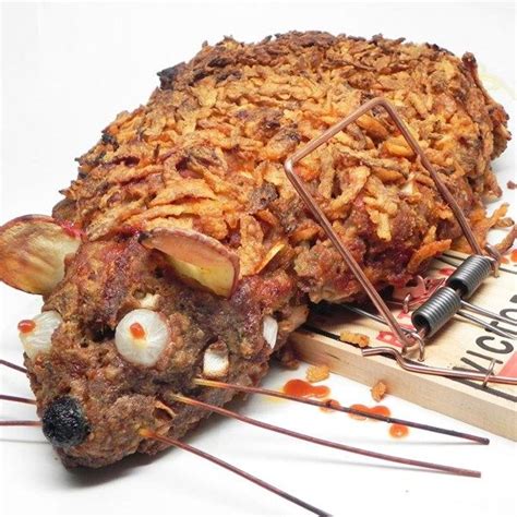 Ratloaf (Halloween Meatloaf) | "What's better than gooey warm rat guts ...