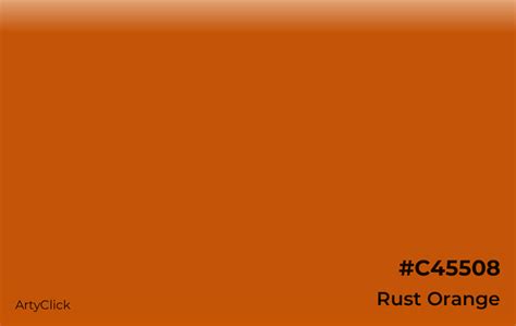 Rust Orange Color | ArtyClick