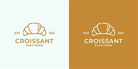 Croissant logo design vector illustration 32166272 Vector Art at Vecteezy