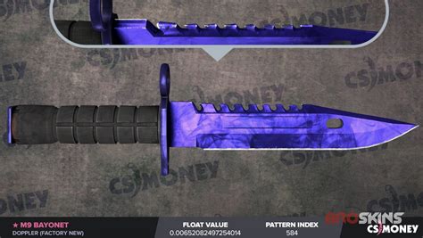 M9 Bayonet Doppler FN Sapphire F:0.0065 | BroSkins - CS 2 trade & skins