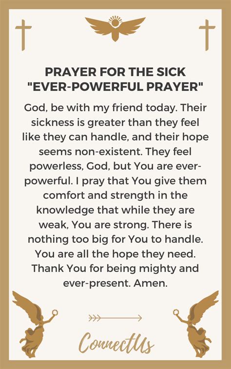 24 Encouraging Prayers for a Sick Friend – ConnectUS