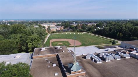 Aerial view of Mercyhurst Preparatory School campus - YouTube