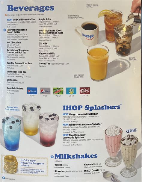 IHOP menu – SLC menu