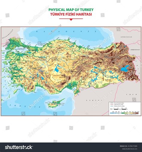 Physical Map Of Turkey