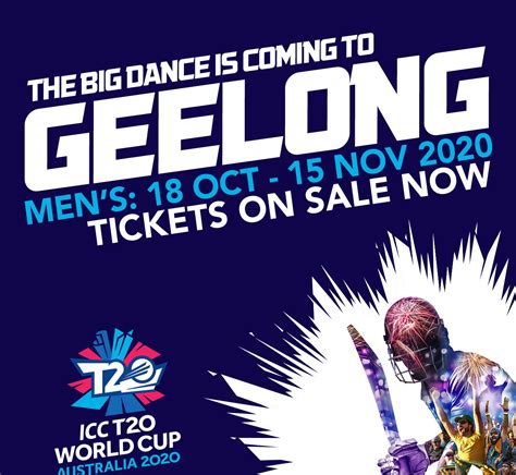 ICC MEN'S T20 WORLD CUP TICKETS ON SALE NOW - Kardinia Park Stadium Trust