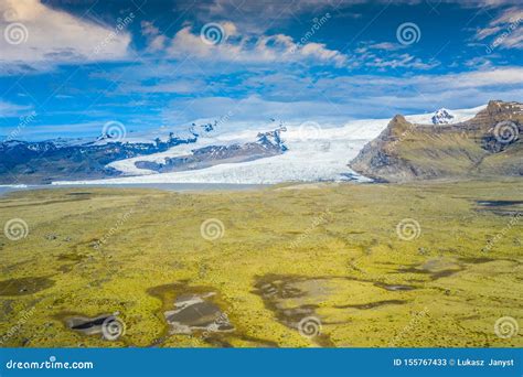 Vatnajokull Glacier, Vatnajokull National Park. Iceland`s Largest Glacier Stock Image - Image of ...