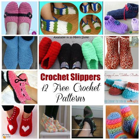 My Hobby Is Crochet: Crochet Slippers – 12 Free Crochet Patterns | Guest Blog Post