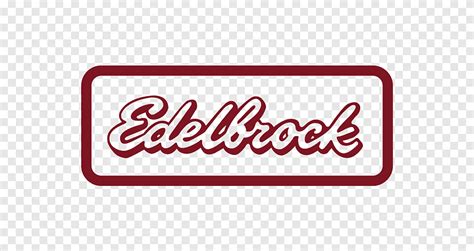 Car Edelbrock, LLC Decal Logo, vinyl decal, text, rectangle png | PNGEgg