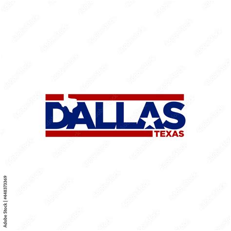 Dallas Texas Logo Design. Stock Vector | Adobe Stock