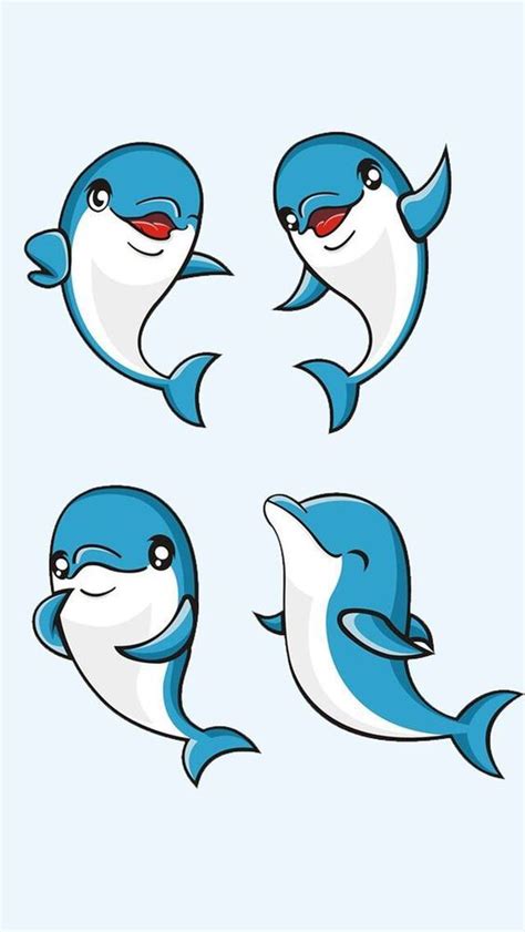 Pin by Jameskien Nguyen on Cá heo | Dolphin drawing, Cartoon sea animals, Cartoon dolphin