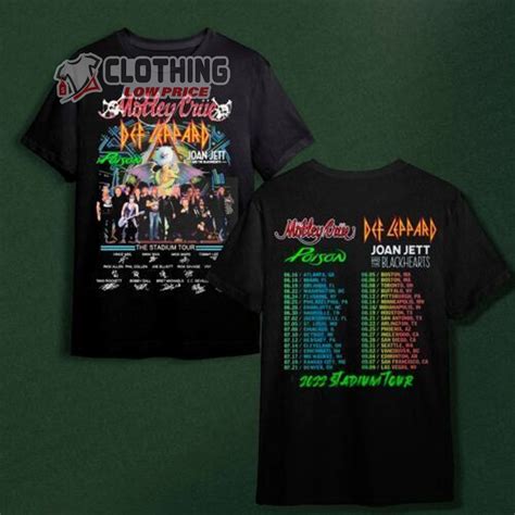 The World Tour 2023 Def Leppard X Motley Crue Merch Def Leppard X ...