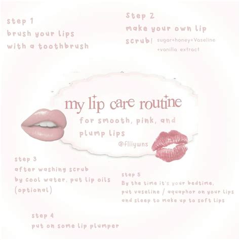 my lip care routine 💕 | Lip care, Lip care routine, Perfect skin care ...