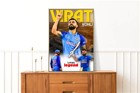 Virat Kohli Printable Poster, Virat Kohli Potrait - Etsy