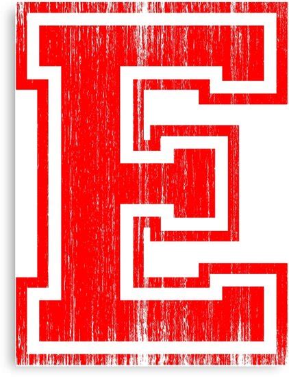 "Big Red Letter E" Canvas Prints by adamcampen | Redbubble