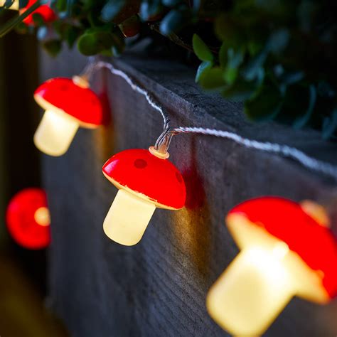 Solar Mushroom Fairy Lights By Lights4fun