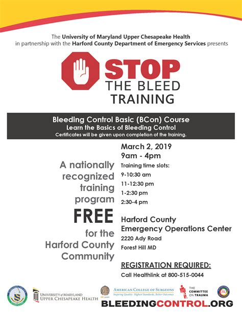 STOP The Bleed Training - Healthy Harford