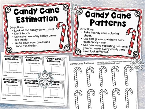 Candy Cane Activities Math Science Holiday Christmas Centers | Made By Teachers