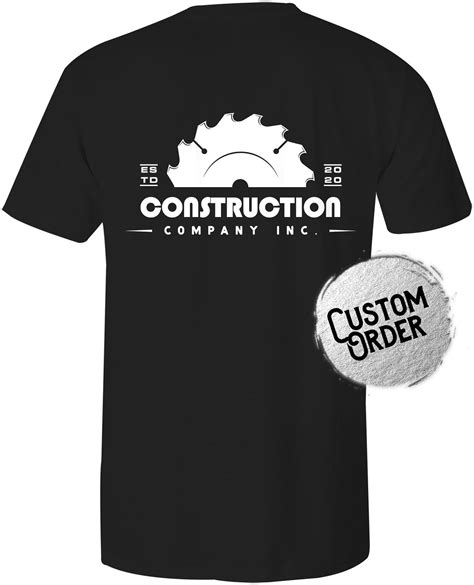 Construction T-shirts Custom Shirts for Construction - Etsy