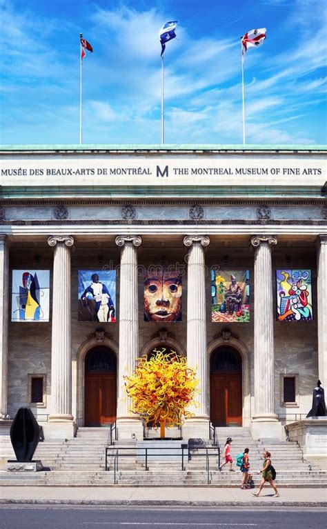 The Exterior Entrance of Montreal Museum of Fine Arts Building ...