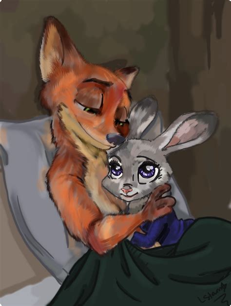 Judy and Nick by LillianneStarr on DeviantArt | Zootopia nick and judy, Nick and judy comic ...