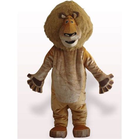 Alex Lion Plush Adult Mascot Costume