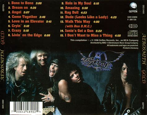 CARATULAS DE CD DE MUSICA: Aerosmith Gold(1998)