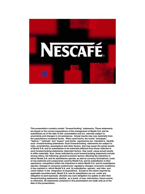 Nescafecoffee | PDF | Nestlé | Brand