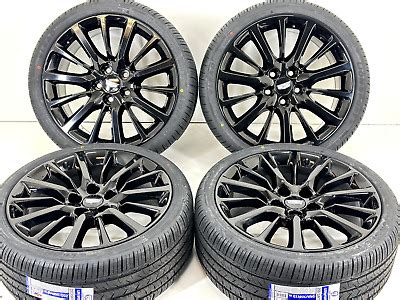 19" Cadillac CTS XTS 120MM New rims Coated oem factory WITH NEW TIRES BLACK 2553 | eBay