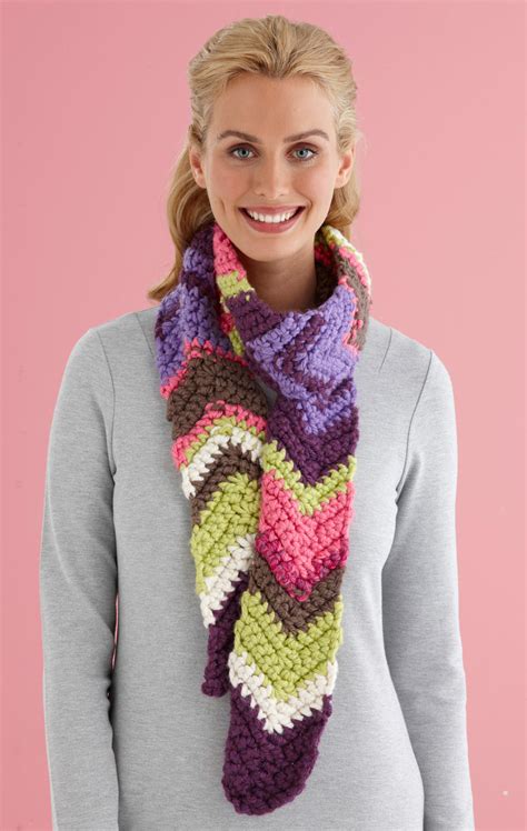 Confetti Ripple Scarf (Crochet) – Lion Brand Yarn