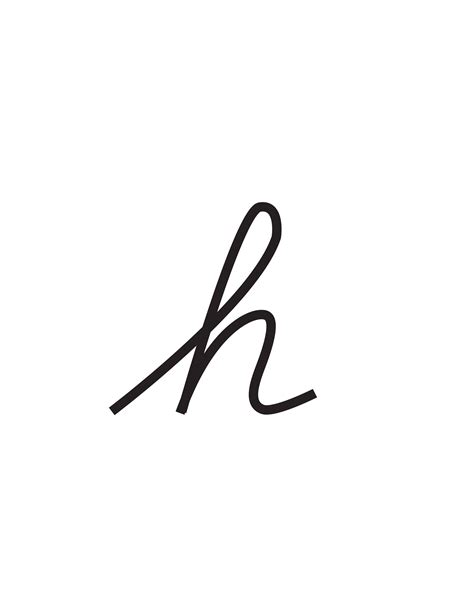 Free Cursive Letters Printable: Lowercase H