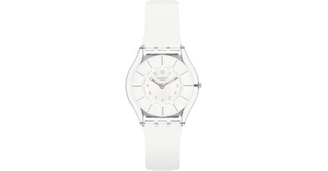 Swatch Skin Classic Biosourced White Classiness Quartz Watch in Black ...