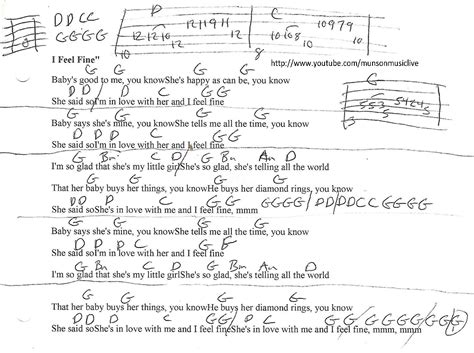 The Beatles I Feel Fine Chords | Chords And Lyrics