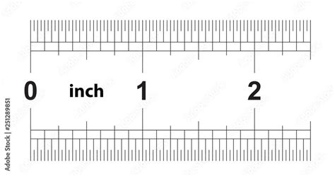 Ruler 2 inches imperial. The division price is 1/32 inch. Ruler double sided. Precise measuring ...