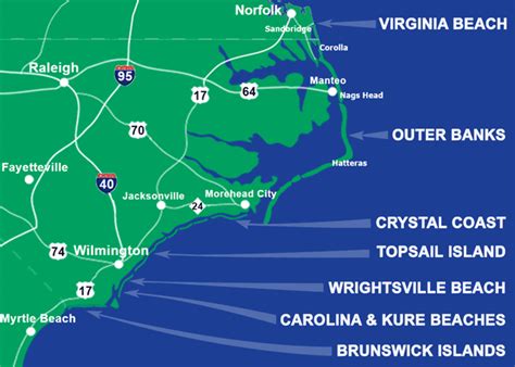 Carolina Beach State Park Map