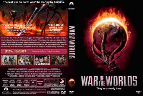 War of the Worlds (2005) R1 Custom DVD Cover & Label V2 - DVDcover.Com