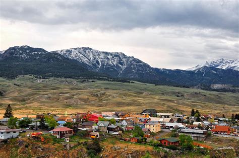 Yellowstone Foothills Town - Gardiner - Montana Photograph by Bruce Friedman