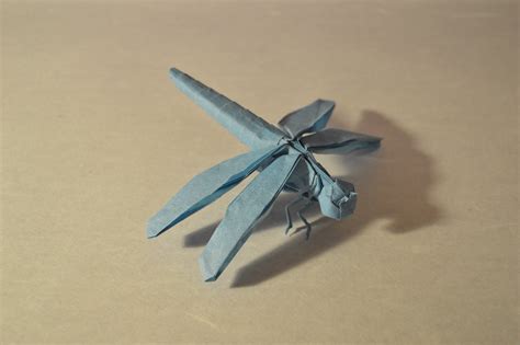 Origami dragonfly by satoshi kamiya - lanamoving