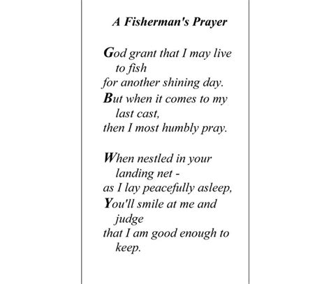 Fisherman's Prayer Paper Prayer Card, Pack of 100 #123342