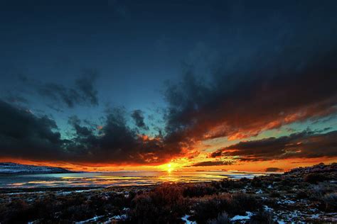 Antelope Island Sunset Photograph by Norman Hall - Fine Art America