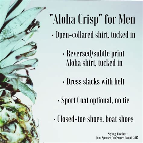 "Aloha Crisp" Attire for Men | Dress slacks, Aloha shirt, Island life