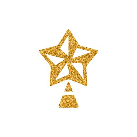 Premium Vector | Christmas star icon gold glitter texture vector illustration