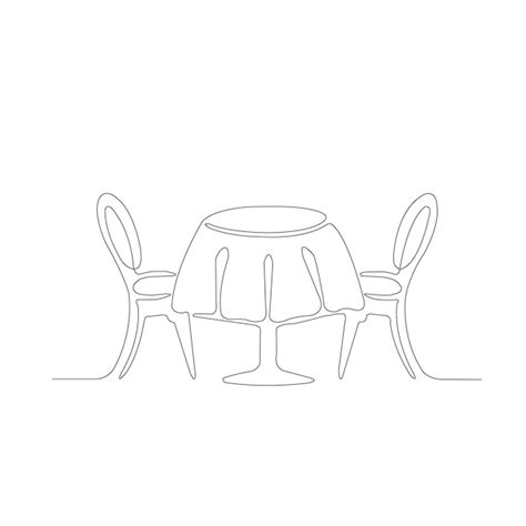 Premium Vector | Table and chairs table and chair table and chairs ...