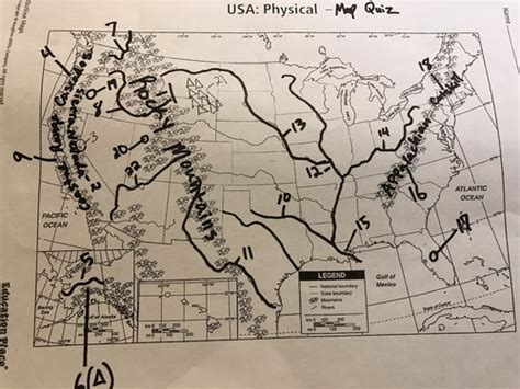 USA Physical Map Quiz Flashcards | Quizlet