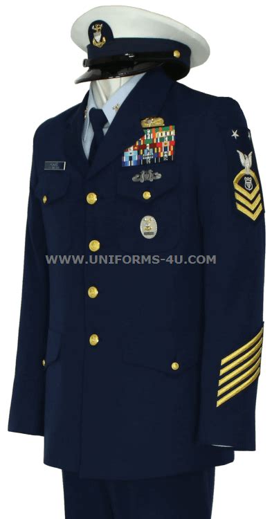 U.S. COAST GUARD MALE CPO / ENLISTED SERVICE DRESS BLUE UNIFORM